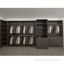 Wood modern bedroom wardrobes walk-in closet